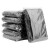 海斯迪克 HKY-85 加厚平口黑色垃圾袋 酒店环卫商用工业办公专用 黑色塑料袋平口大垃圾袋（100只） 60*80cm