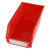 稳斯坦 W3018 百叶板背挂式零件盒 塑料盒元件盒配件盒零件盒挂片专用款 BG05红270*140*125