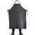 防酸碱工作服防水防油耐酸碱围裙PU水产耐油厨房加大加厚PVC皮工 黑红复合围裙 XS