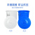 安达通 大水桶 塑料圆形收纳大容量水桶酒店厨房工业环卫物业大号废料桶 蓝色不带盖加厚150L