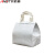 无纺布保温袋 加厚铝箔打包袋保温保冷袋手提袋子  白色 24*24*15CM 50个