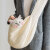 搭啵兔猫咪猫包斜挎宠物外出便携猫背袋背包外带出门猫外出包胸前遛猫袋 米白色 小号（建议6斤内猫咪使用）