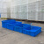 周转箱长方形中转运箱子带盖特大号工业胶箱筐收纳箱熟料输货架箱 500220箱560*420*230mm 蓝色箱子+盖子