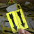 机械设备安全警示标贴标示贴纸标签不干胶方向箭头旋转方向标识 3.2X10厘米黄色右转一份30张 3.2x10cm