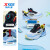 特步特步（XTEP）男夏季新款网面透气儿童运动鞋框子鞋休闲鞋子 黑/银色/毛月蓝 27码