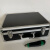 铝合金手提工具箱麦克风声卡公文证件箱储物整理收纳箱定制箱 黑钥匙锁38.5 29 13.5空箱