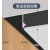 恒源鑫悬浮吊顶收口条石膏板配件新吊顶铝合金型材线条阴角工艺槽阴影缝 黑色单T10mm/2.8米长