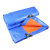 伏兴 篷布防雨布蓝橘色加厚 货车油布塑料遮雨遮阳布雨棚蓬布防水布 8m*12m