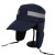 欧杜工作帽冬季反光棉帽物业保洁员清洁工护耳加厚帽子加厚保暖棉帽 制服呢蓝色棉帽 可调节