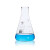 实验室玻璃锥形烧瓶 试剂瓶 三角烧瓶 玻璃瓶锥形瓶(小口) 150ml