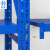 时通 货架仓储置物架多层货物展示架超市钢制储物架仓库阳台铁架子重型500kg蓝色2000*500*2000mm四层副架