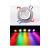 LED彩色小射灯RGB七彩渐变红蓝紫吊顶嵌入式天花筒灯孔灯1w3W 3W绿光【精装进口版】 开孔6.5-7.5CM