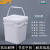 贝傅特 密封打包桶 加厚塑料桶带盖密封包装桶果酱桶多规格 正方形桶-18L-白色