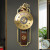 纳什新中式挂钟2022新款黄铜客厅家用钟表高档大气时钟挂墙石英钟机芯 L级款-(黄铜挂钟)霸王机芯 其他
