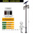 定制适用新中式仿古太阳能户外小区公园林景区景观灯新农村路灯 4.5米太阳能双灯笼景观灯(花纹方管)