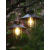 太阳能灯户外LED吊灯复古装饰壁灯铁艺灯泡别墅景观花园庭院路灯 新款黑色复古吊灯