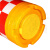 祁衡 防撞桶 道路安全警示反光桶塑料水马  滚塑防撞桶 800mm*600mm  一个价