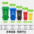 户外垃圾桶商用240L大容量环卫桶物业小区垃圾分类桶特厚挂车 120升加厚棕色 上海标