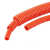 橙色波纹管 PP阻燃彩色穿线蛇皮管红黄蓝绿 汽车线束套管可供开口 玫瑰红色