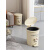 垃圾桶家用2024新款卫生间厕所脚踏式厨房大容量宿舍客厅纸篓带盖 【大号】奶油白-脚踏式
