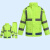 军诺*分体式雨衣雨裤套装加厚反光 300D荧光绿套装