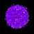毓能 led挂树灯藤球灯 市电常亮 0.06w/灯珠 直径50CM 紫色