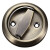 稳斯坦 W7041 隐形门锁304不锈钢 圆形嵌入式暗拉手室内隐形拉环门锁单面锁 拉丝钢