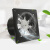 不锈钢窗式排气扇厨房抽油烟风机强力换气扇商用排风通风扇卫生间 8寸开孔200mm(黑色)