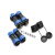 防水航空插 塑料防尘连接器 SD20 3/4/5/6/7/9芯 蓝色 黑色焊接 4芯整套(插头+方座) SD20-4AB