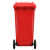 蓓尔蓝 户外垃圾桶大号 120L 加厚商用物业小区环卫塑料桶带盖果皮箱LJT2207 红色