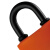 OPEL 短梁挂锁铜芯PVC塑料套壳防水防尘包胶锁户外安全大门仓库铁锁FSS 55mm