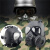 冲击装备防毒面具全面罩道具全面具生化危儿童头戴式防护 泥色头盔-U59