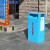 蓝鲸环卫 大号蓝色 公共场所废弃口罩回收箱医疗垃圾回收柜LJHW-1035