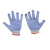 MTDL 线手套 点塑挂胶耐磨防滑工作手套 单面挂胶 17cm-25cm