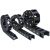尼龙拖链雕刻机电缆穿线槽机床塑料履带桥式坦克链条工业传动链条 (内高*内宽)25*77