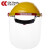 成楷科技（CK-Tech）防护面屏 CKL-3117 工业抗冲击耐高温防飞溅 头戴式透明面罩 黄色