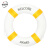 创悟邦 防汛救生圈 泡沫地中海救生圈 船用救生圈 泳池游泳圈 FB1501黄条纹款