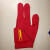 台球手套 球房台球公用手套台球三指手套可定制logo 美洲豹普通款红色