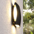灯典（DENG DIAN）室外防水墙灯现代简约创意阳台酒店外墙氛围灯创意装饰灯LED户外壁灯3073 12w 3000K IP54