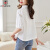 AEMAPE衬衫女2024夏季新款设计感小众气质衬衣法式优雅宽松洋气白色上衣 白色1 L 110-125斤
