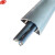 谋福CNMF 8852 铝合金地面线槽 半弧形金属防踩线槽 可定做 长度1米 (8号线槽)
