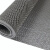 康格雅 S型橡塑防滑垫脚垫 PVC镂空地毯隔水地垫 灰色 加厚款约5-5.5mm*宽0.9m*长15m