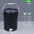 水杉20升黑色带龙头加厚塑料桶带球阀水龙头塑料桶冲凉桶洗澡桶放水桶洗手桶