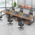 穆运 定制办公桌椅组合4人位办公桌现代简约职员桌办公室四人员工位（送货上门） 单人位