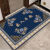 进门地垫门口入户门脚垫新中式耐脏垫子客厅门垫卧室地毯定制 出入平安+蓝色花款 60*120厘米(收藏优先发货)