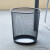 兰诗（LAUTEE）HNXM30-2073 黑色圆形小号纸篓 酒店办公金属网面垃圾桶