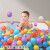 玉扬彩色海洋球无味婴儿球池塑料波波家用室内宝宝儿童玩具球 100个装  [加厚珠光款]轻者款6.5c