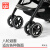 好孩子（gb）安全婴儿车推车可坐可躺宝宝遛娃避震伞车轻便折叠D678 都市灰