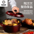 德国进口品质锅焖烧炖蒸汤锅日式家用砂锅煲厨房锅具奔成 22cm莳萝绿3.0L