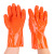 东亚  防油防酸碱手套棉衬里PVC浸塑颗粒止滑耐磨劳保防护手套 10双装（加绒款） 